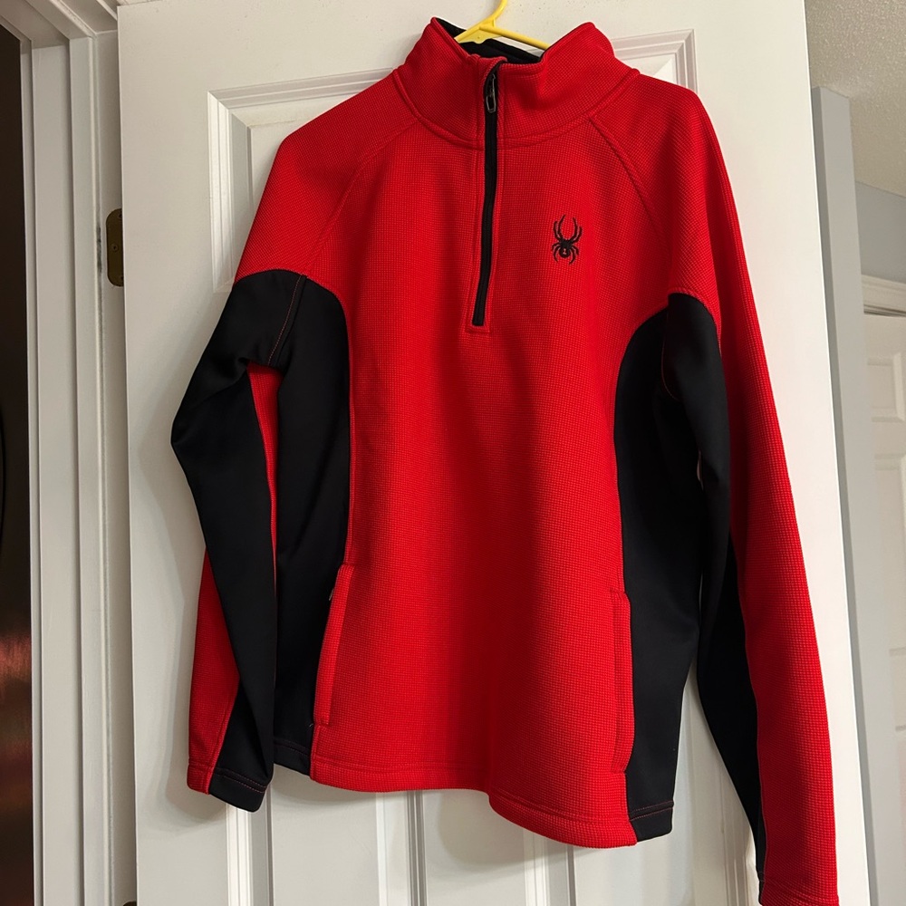Spyder Red and Black Zip-Up Jacket